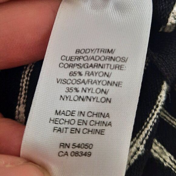 Jones New York Black & White Cardigan Size 1X - Picture 5 of 8